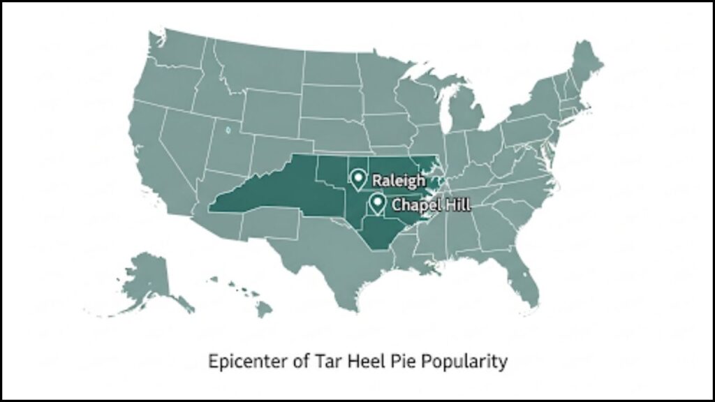 Epicenter of the Tar Heel Pie's popularity
