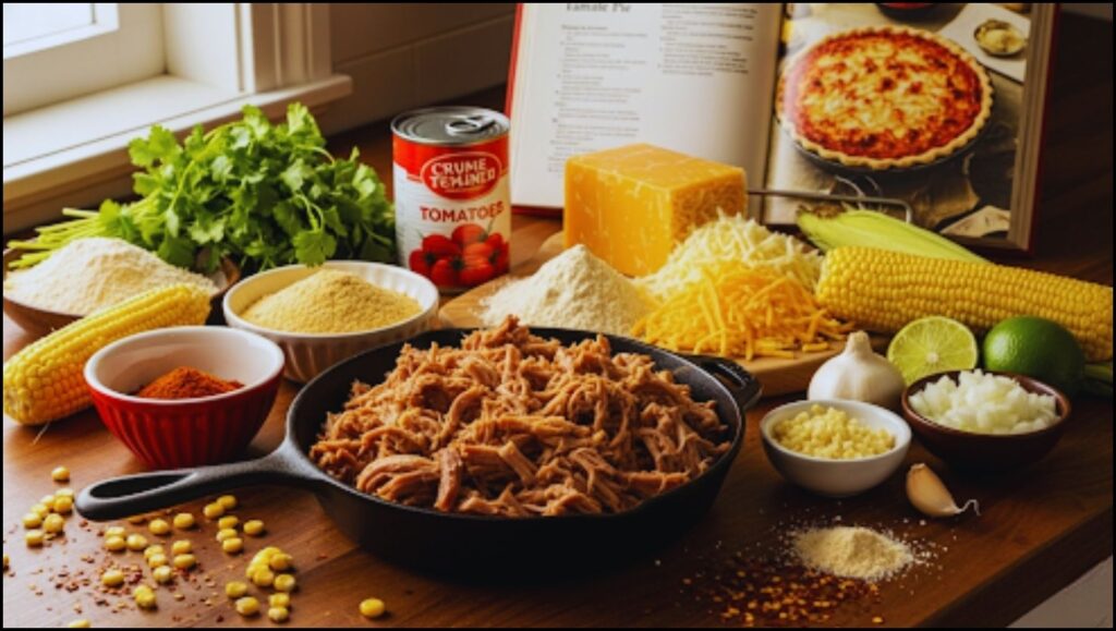 Ingredients for Carnitas Tamale Pie