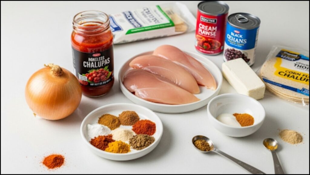 Ingredients for Crockpot Chalupas