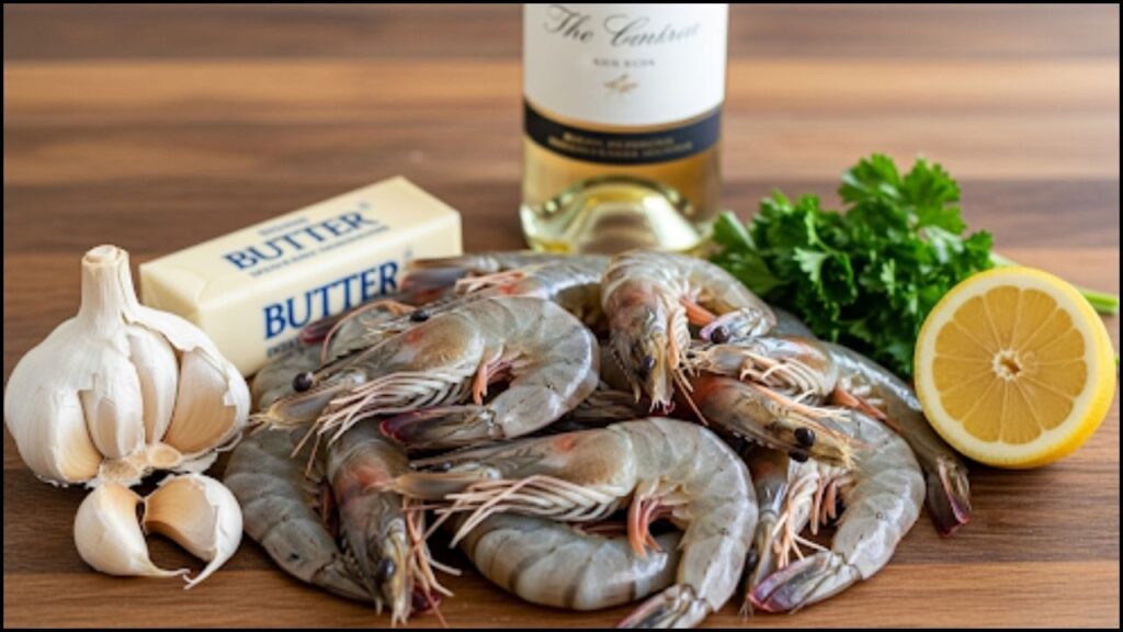 Ingredients for Easy Shrimp Scampi