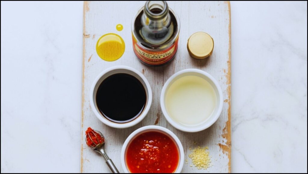 Ingredients for Sesame Chili Vinaigrette