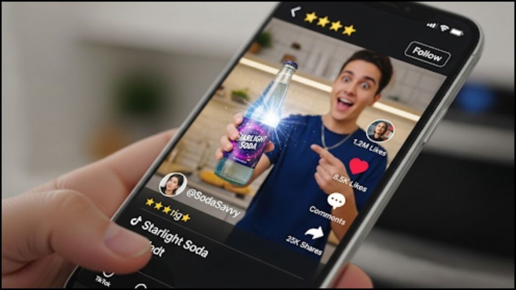 TikTok video review of Starlight Soda