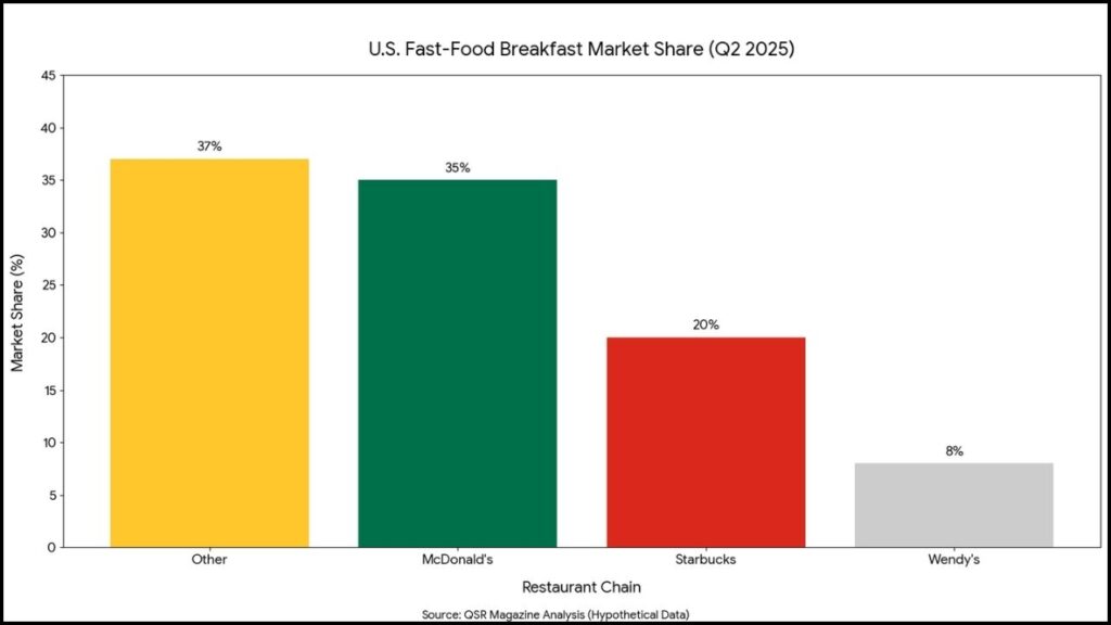 U.S. QSR breakfast market share in 2025