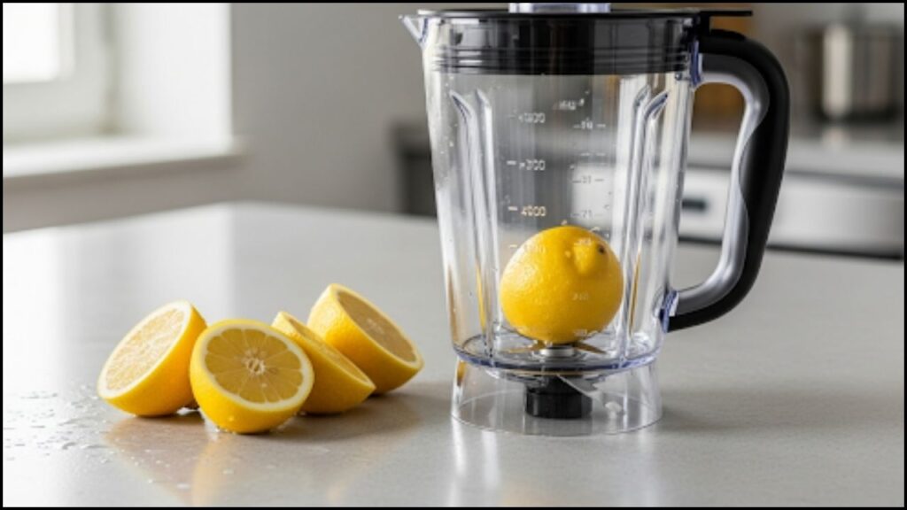 Washed and quartered lemons ready to blend