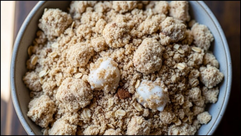 almond flour crisp topping mixture