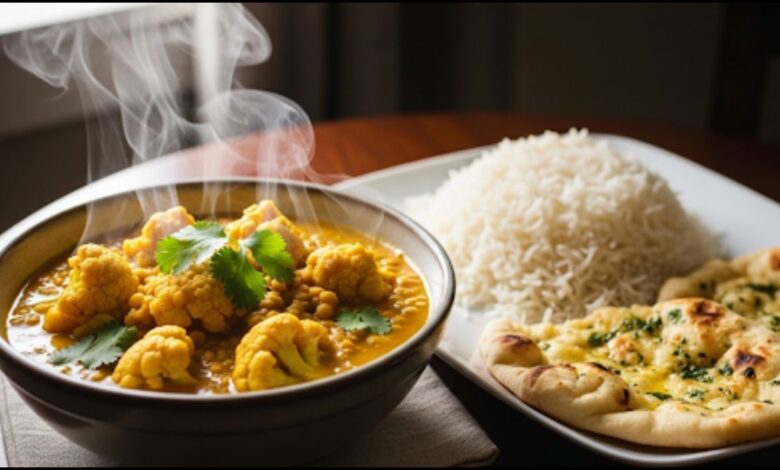 Cauliflower Yellow Lentil Curry