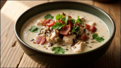 Chicken Bacon Wild Rice Soup