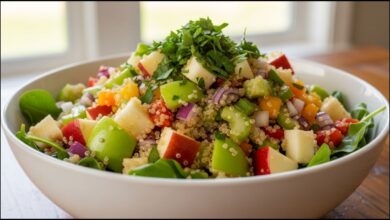 Chopped Apple Quinoa Salad