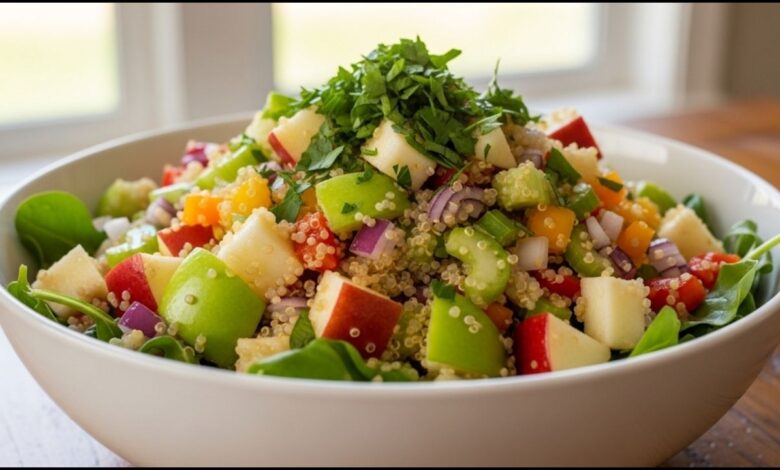 Chopped Apple Quinoa Salad