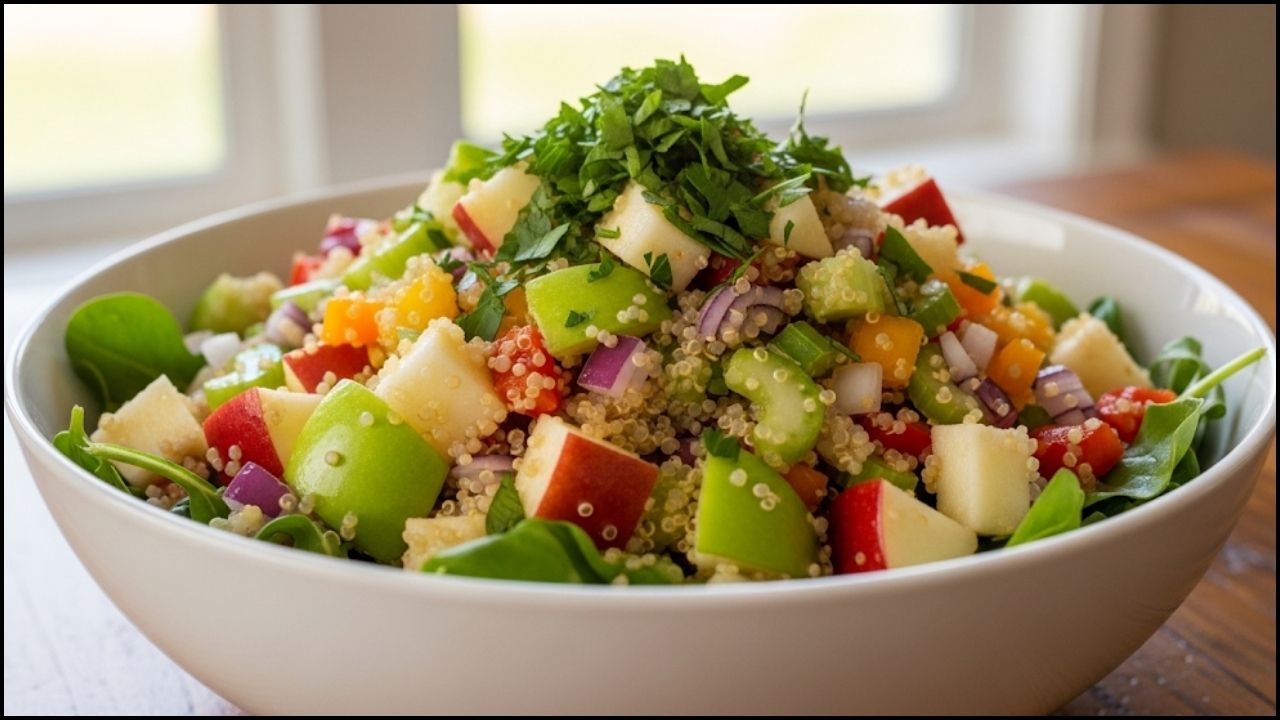 Chopped Apple Quinoa Salad