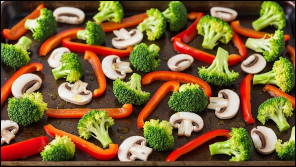 chopped veggies