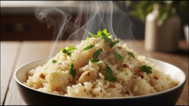 Creamy Cauliflower Garlic Rice