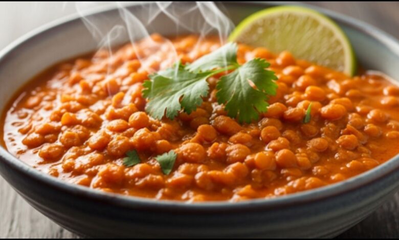 Crockpot Red Curry Lentils