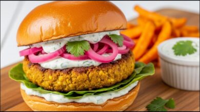 Curried Veggie Burgers