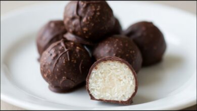 Dark Chocolate Coconut Bites