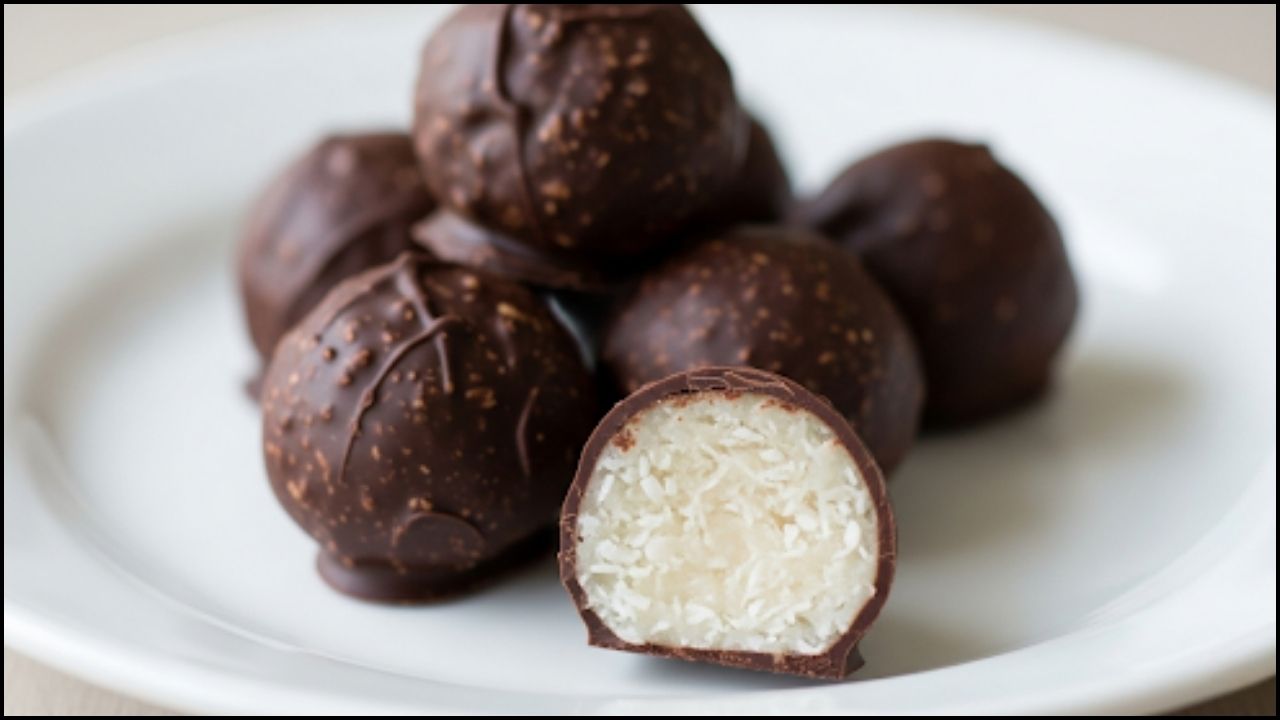 Dark Chocolate Coconut Bites