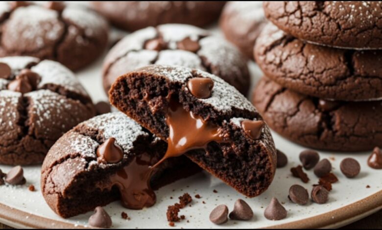 Double Chocolate Cake Mix Cookies