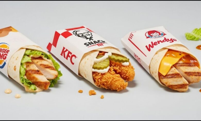 Fast Food Snack Wraps