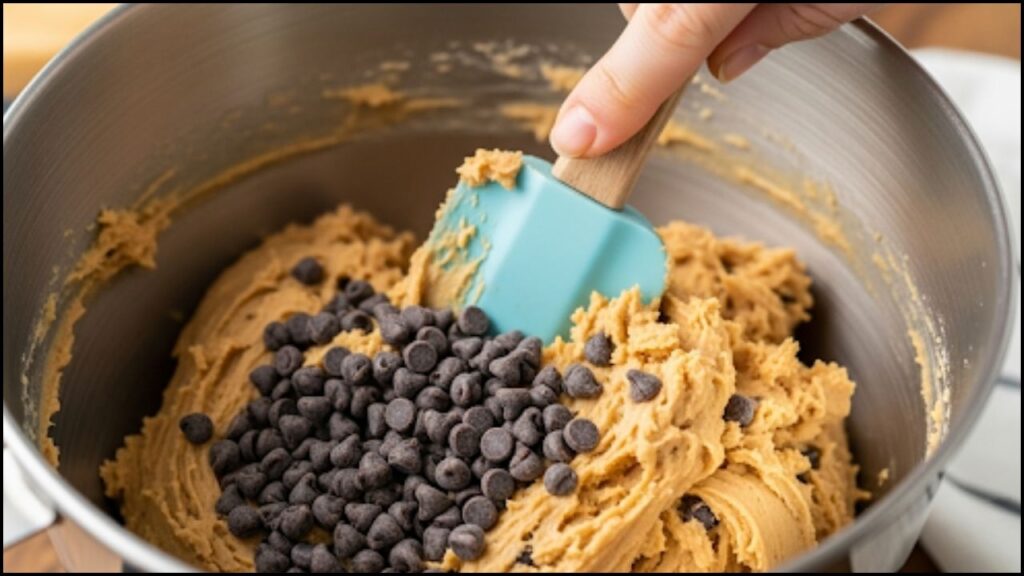 finished peanut butter cookie dough
