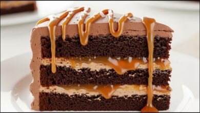 Gooey Chocolate Caramel Cake