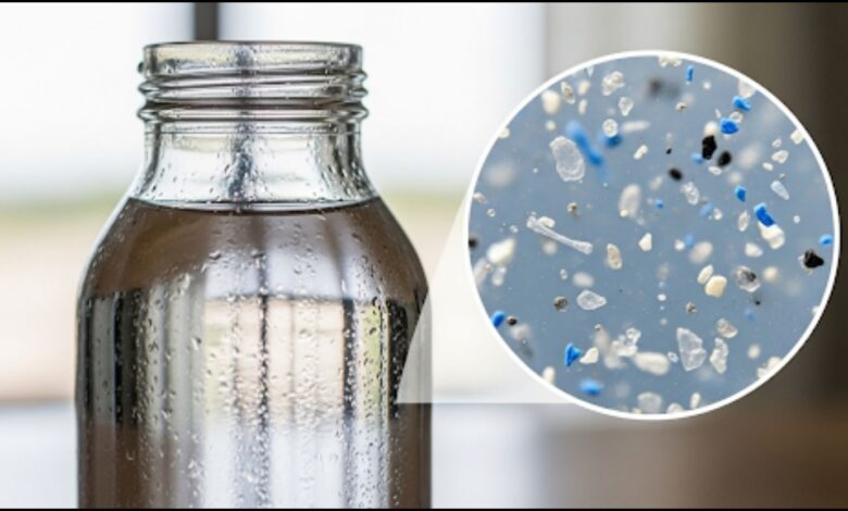 Microplastic in Glass Bottled