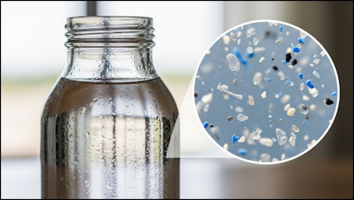 Microplastic in Glass Bottled