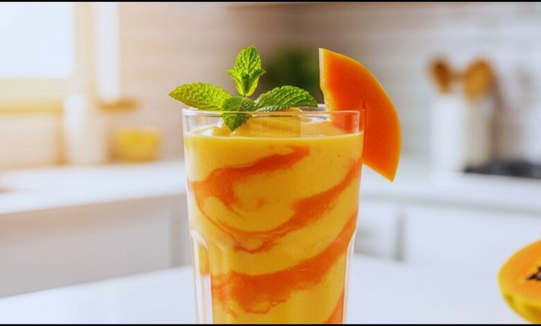 Papaya Mango Smoothie