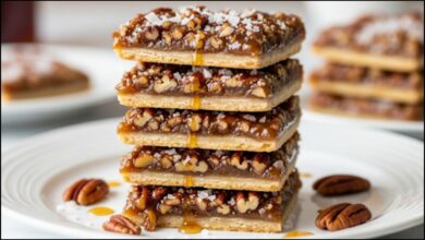 Salted Maple Pecan Pie Bars