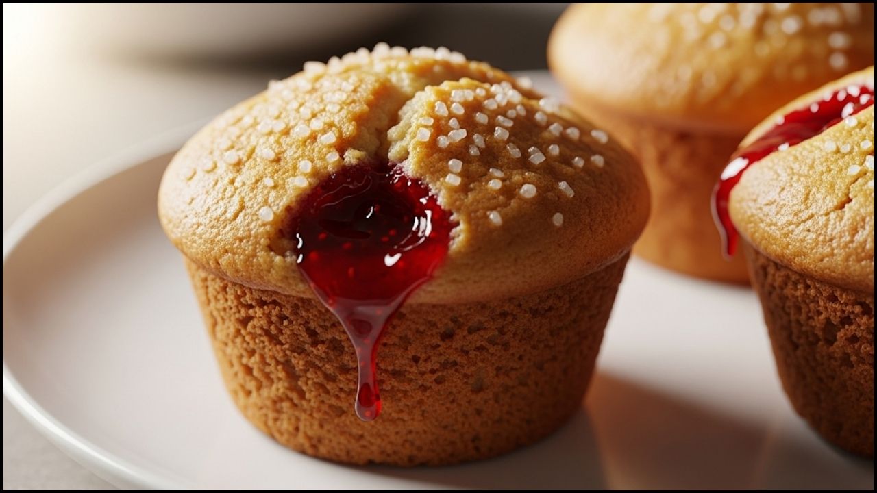 Strawberry Jam Muffins