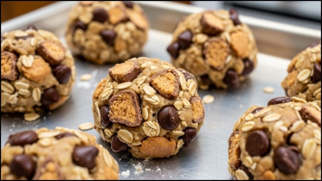 unbaked cookie dough balls