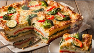 Veggie Alfredo Lasagna