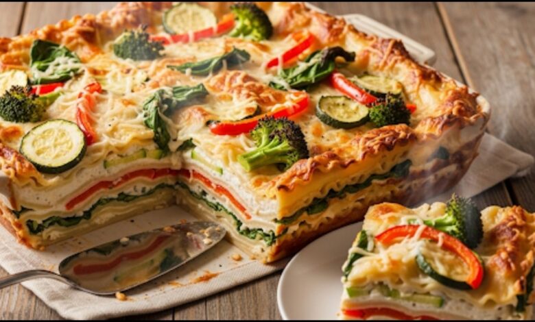 Veggie Alfredo Lasagna