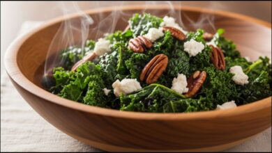 Warm Balsamic Kale Salad