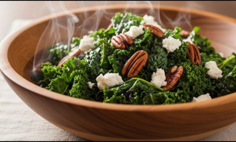 Warm Balsamic Kale Salad