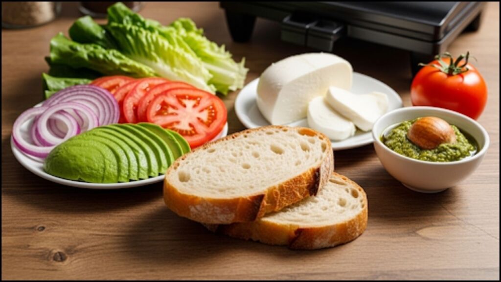 Ingredients for Avocado Veggie Panini