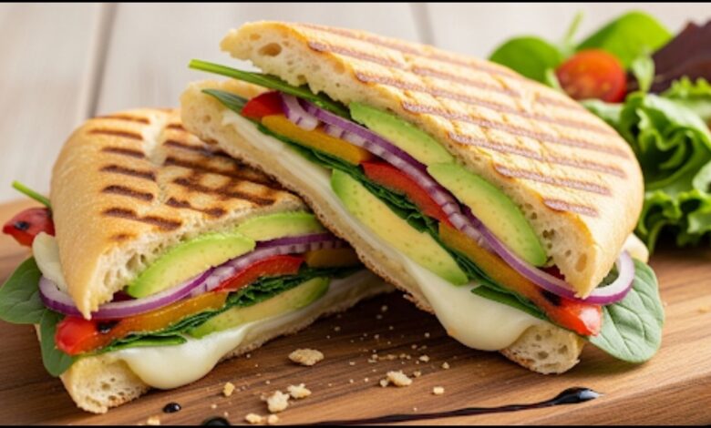 Avocado Veggie Panini