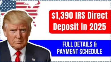 $1,390 IRS Direct Deposit in 2025