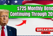 $725 Monthly Benefit Continuing Through 2026