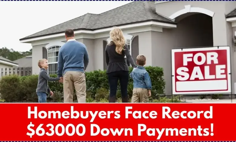 Homebuyers Face Record $63000 Down Payments