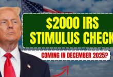 $2000 IRS stimulus check coming in December 2025 Here’s the truth
