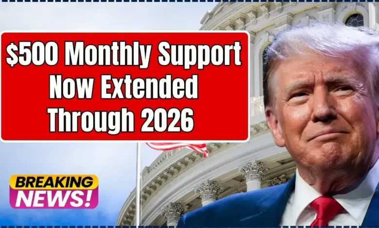 $500 Monthly Support Now Extended