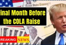 Final Month Before the COLA Raise