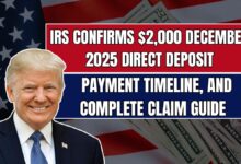 IRS Confirms $2,000 December 2025 Direct Deposit: Eligibility Rules, Payment Timeline, and Complete Claim Guide