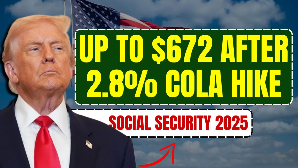 Social Security 2025 – Monthly Payments Up To $672 After 2.8% COLA Hike
